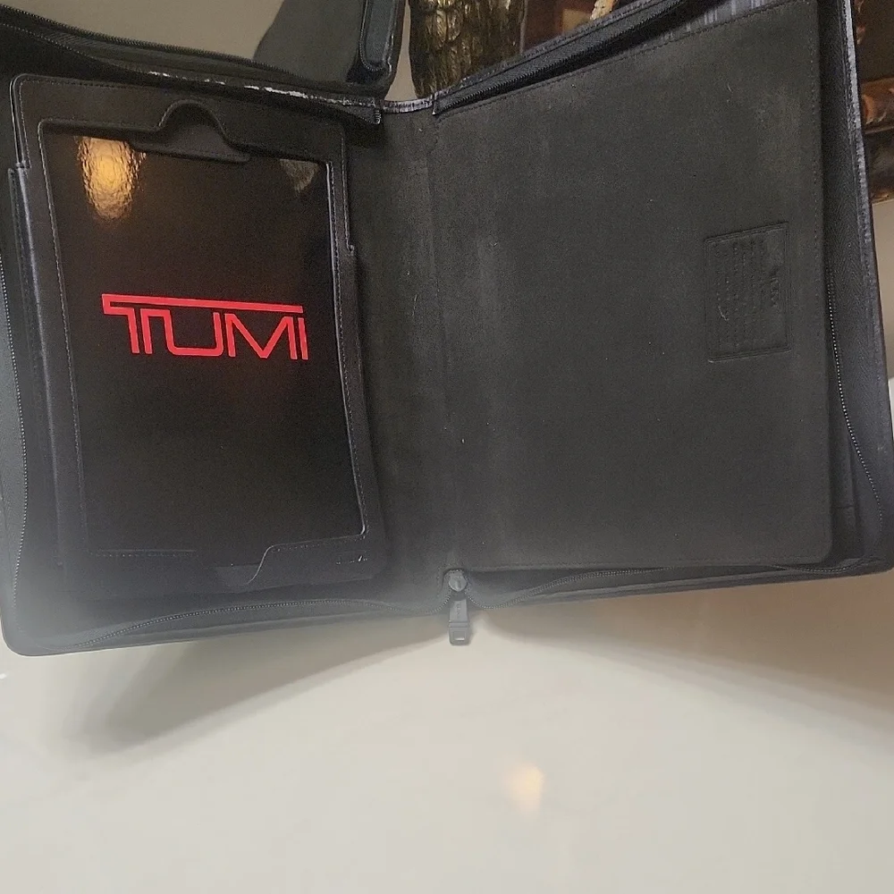 Tumi Black ipad case and Mobile Office